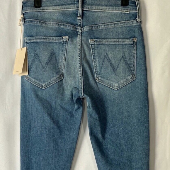 NWT Mother Mid rise Dazzler Ankle fray (Wash: Riding the cliffside) Size 26 - Picture 3 of 10